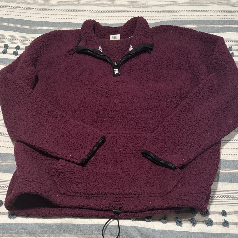 🖤PINK by Victoria’s Secret Sherpa 1/4 Zip Pullover🖤